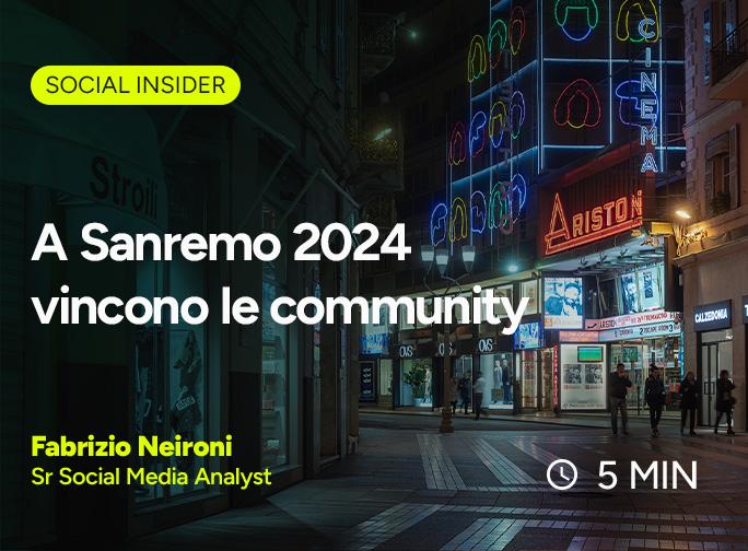 Daimon - Social Insider: a Sanremo 2024 vincono le community